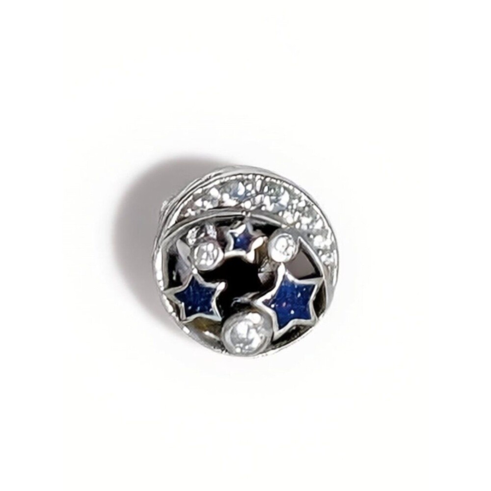 RARE Authentic Pandora Sparkling Night Sky Charm S925 Sterling Silver RETIRED